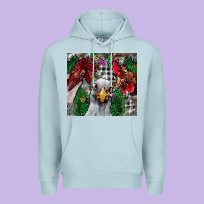 Chicken Premium Hoodie Designed By Cowhidedigitalart