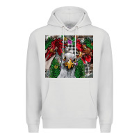 Dove Grey Chicken Premium Hoodie - CowhideDigitalArt