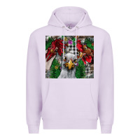 Lilac Chicken Premium Hoodie - CowhideDigitalArt