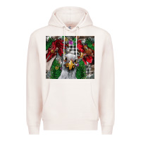 Pale Pink Chicken Premium Hoodie - CowhideDigitalArt