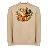 Mushroom fall coop animals pumpkin Heavyweight Sweatshirt - Artiststas