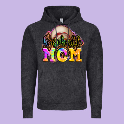 Baseball Mom Vintage Hoodie Designed By Oliviacreatesart