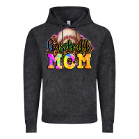 Vintage Black baseball mom Vintage Hoodie - OliviaCreatesArt