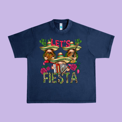 Let's Fiesta With Gnomies Mexico Urban Heavy Tee Designed By Howdyjamesfarm