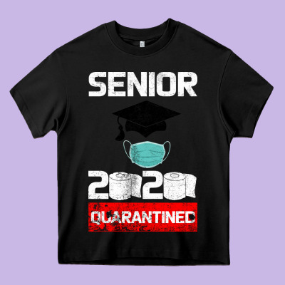 Senior 2020 Quarantined Heavy Core Tee Designed By Bettercallsaul