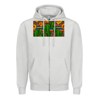 Dove Grey sunflowers and cactus license plate Zipper Hoodie - Artiststas