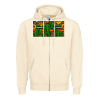 Sandshell sunflowers and cactus license plate Zipper Hoodie - Artiststas