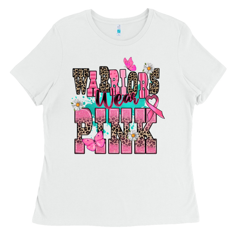 Warriors Wear Pink Cancer Awareness Ladies Tee by HowdyJamesFarm | Teevron