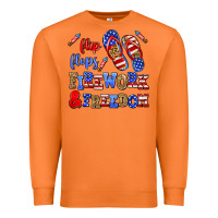 Carrot flip flops fireworks and freedom Premium Sweatshirt - AdoDesignShop