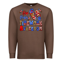 Chestnut flip flops fireworks and freedom Premium Sweatshirt - AdoDesignShop