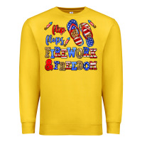 Lemon flip flops fireworks and freedom Premium Sweatshirt - AdoDesignShop