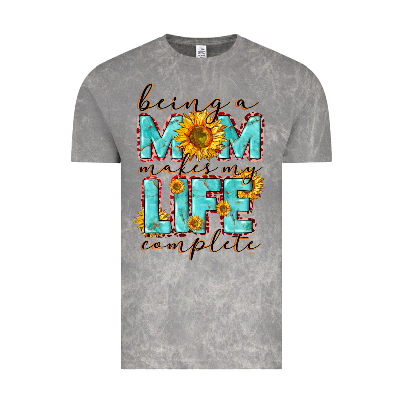 Being A Mom Makes My Life Complete Mother's Day Vintage Tee by CowGirlArtShop | Teevron