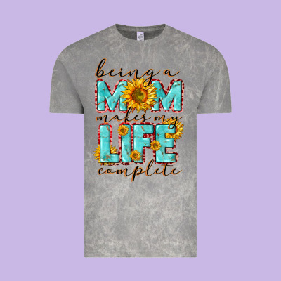 Being A Mom Makes My Life Complete Mother's Day Vintage Tee Designed By Cowgirlartshop