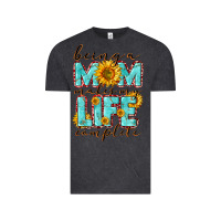 Vintage Black Being a Mom makes my life complete Mother's Day Vintage Tee - CowGirlArtShop