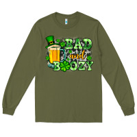 Army Green St. Patrick's Bad and boozy Long Sleeve Tee - OliviaCreatesArt