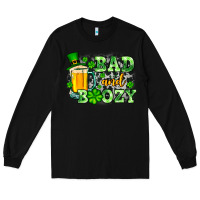 Black St. Patrick's Bad and boozy Long Sleeve Tee - OliviaCreatesArt