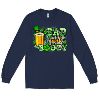 Navy St. Patrick's Bad and boozy Long Sleeve Tee - OliviaCreatesArt