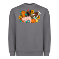 Storm Farm Life Fall Pig Cow Rooster Heavyweight Sweatshirt - Artiststas