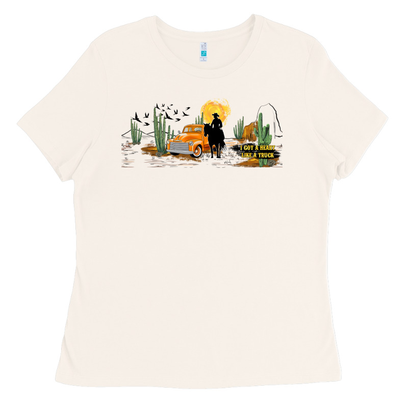 Western I Got A Heart Like A Truck Ladies Tee by TumblerDesignByShophia | Teevron