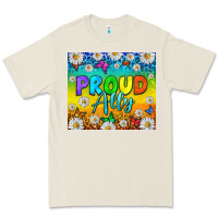 Bone LGBTQ+ proud ally with daisy Premium Tee - NancyCooperArtShop