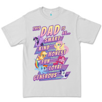 Dove Grey My Little Pony Father's Day Group Shot This Dad Is Premium Tee - longCreatives
