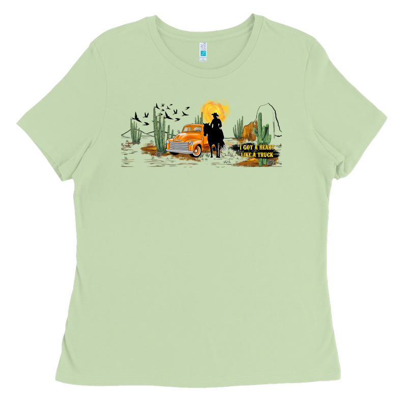 Western I Got A Heart Like A Truck Ladies Tee by TumblerDesignByShophia | Teevron