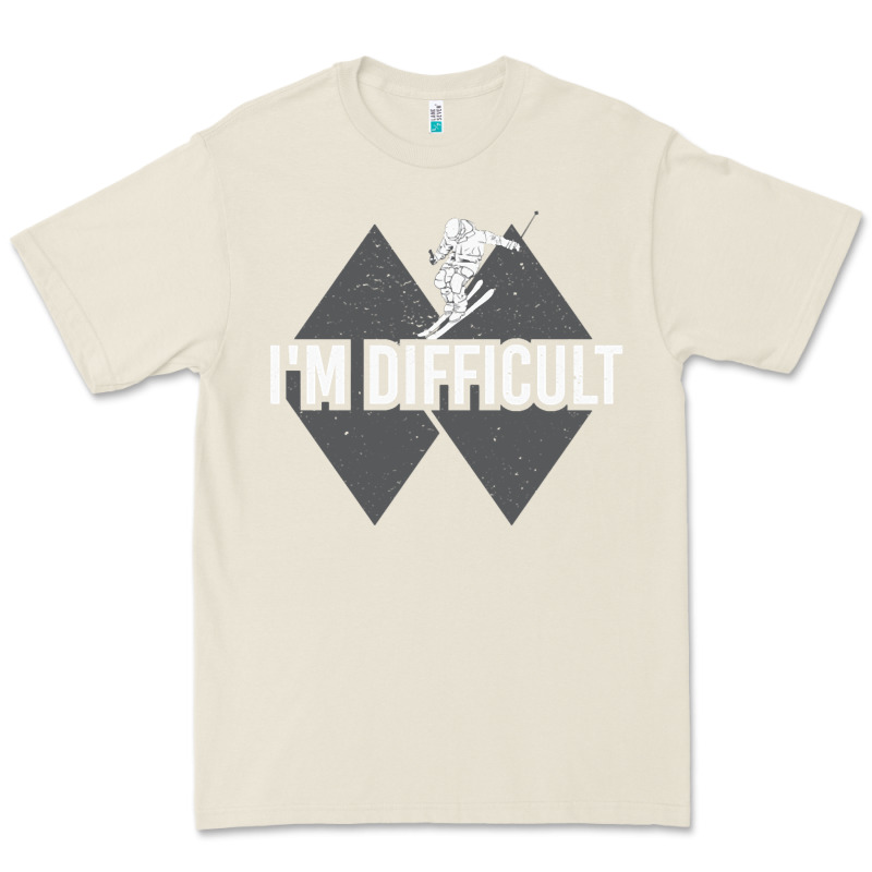 I'm Difficult Double Black Diamond Skiing Premium Tee by longCreatives | Teevron