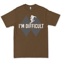 Cacao I'm Difficult Double Black Diamond Skiing Premium Tee - longCreatives