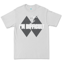 Dove Grey I'm Difficult Double Black Diamond Skiing Premium Tee - longCreatives
