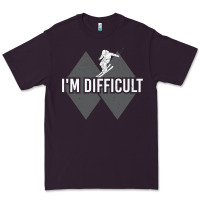 Plum I'm Difficult Double Black Diamond Skiing Premium Tee - longCreatives