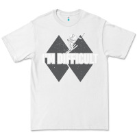 White I'm Difficult Double Black Diamond Skiing Premium Tee - longCreatives