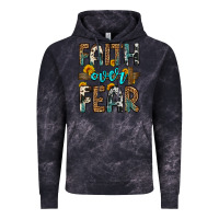 Cloud Black faith over fear Vintage Hoodie - OliviaCreatesArt