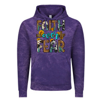 Cloud Purple faith over fear Vintage Hoodie - OliviaCreatesArt
