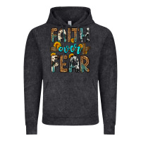 Vintage Black faith over fear Vintage Hoodie - OliviaCreatesArt