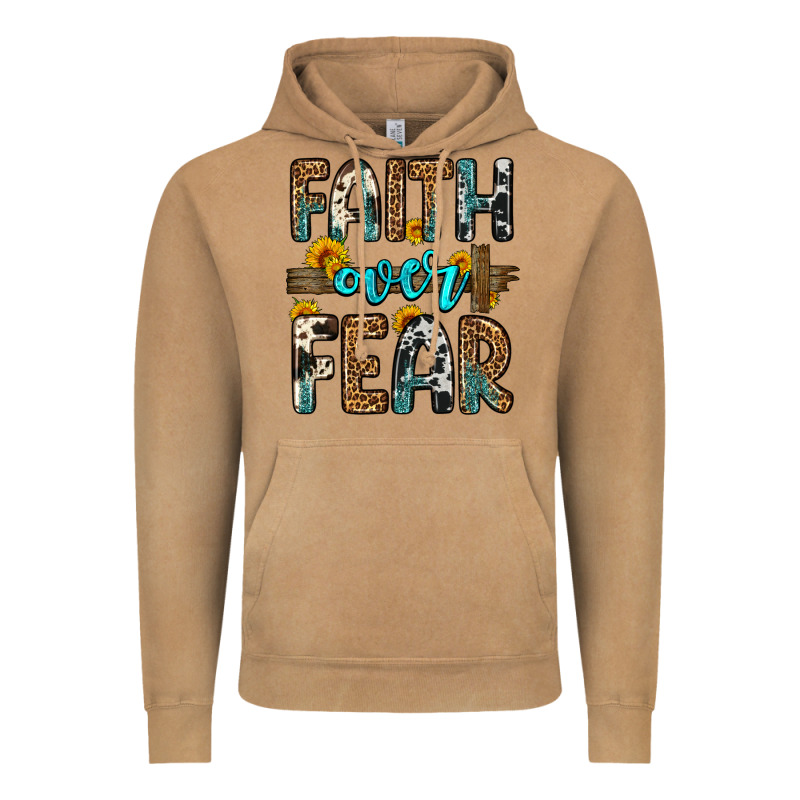 Faith Over Fear Vintage Hoodie by OliviaCreatesArt | Teevron