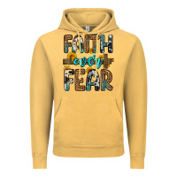 Vintage Mustard faith over fear Vintage Hoodie - OliviaCreatesArt