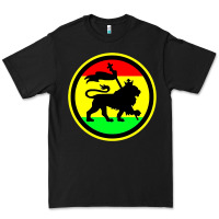 Black Rasta Lion Premium Tee - longCreatives