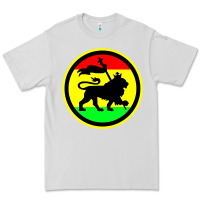 Dove Grey Rasta Lion Premium Tee - longCreatives