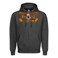 Charcoal Heather western heifer mom with sunflowers and turquoise license plate Zipper Hoodie - Artiststas
