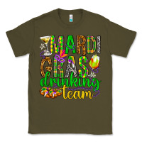 Army Green Mardi Gras drinking team Classic Tee - HowdyJamesFarm