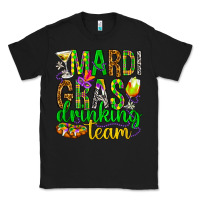 Black Mardi Gras drinking team Classic Tee - HowdyJamesFarm
