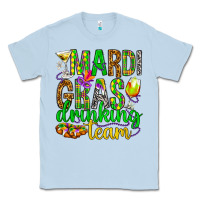 Dusty Blue Mardi Gras drinking team Classic Tee - HowdyJamesFarm