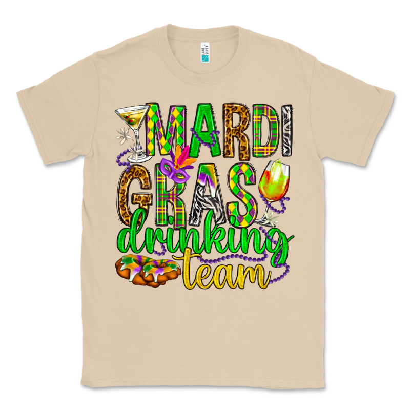 Mardi Gras Drinking Team Classic Tee by HowdyJamesFarm | Teevron