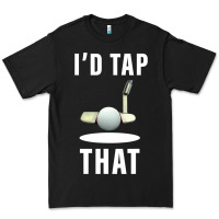 Black I'd Tap That TFunny Golf Premium Tee - longCreatives