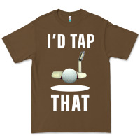 Cacao I'd Tap That TFunny Golf Premium Tee - longCreatives