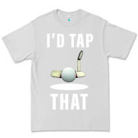 Dove Grey I'd Tap That TFunny Golf Premium Tee - longCreatives