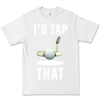 White I'd Tap That TFunny Golf Premium Tee - longCreatives