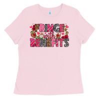 Bubblegum Pink Fringe with benefits Valentine's Day Ladies Tee - HowdyJamesFarm