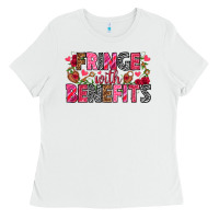 White Fringe with benefits Valentine's Day Ladies Tee - HowdyJamesFarm