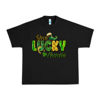 Black One Lucky Auntie St. Patrick's Day Urban Heavy Tee - CowGirlArtShop